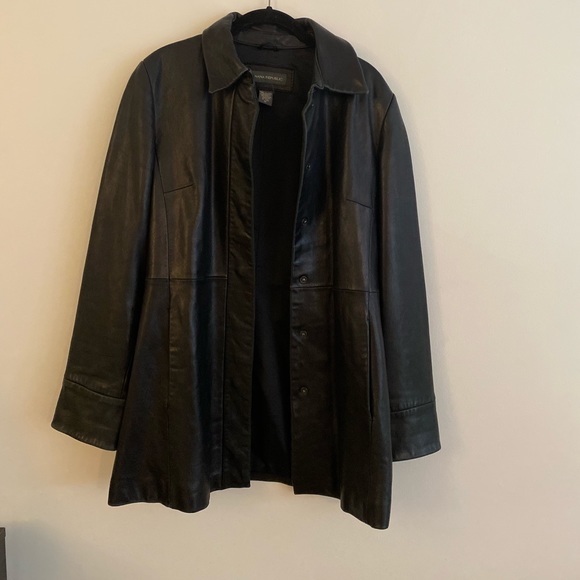 Vintage leather blazer - Picture 1 of 4
